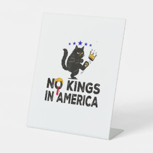 No Kings In America We The People Political Minima Pedestal Sign