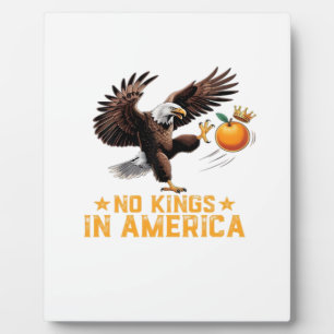 No Kings In America We The People Political Retro  Plaque