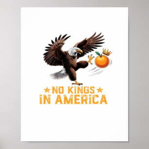 No Kings In America We The People Political Retro Poster