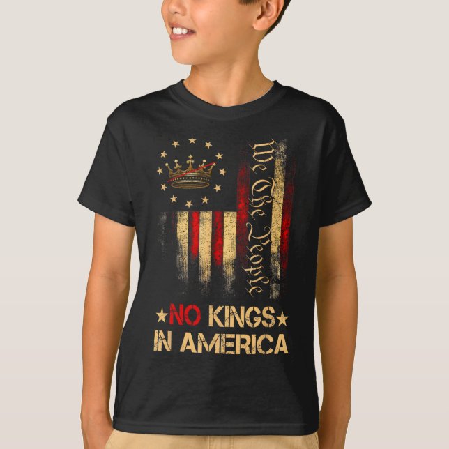 No Kings In America We The People Political Shirt  (Front)