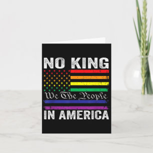 No Kings In America We The People Political Shirt  Card
