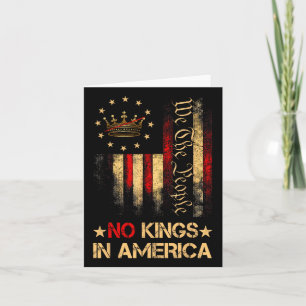 No Kings In America We The People Political Shirt  Card