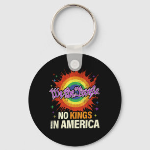 No Kings In America We The People Political Vintag Key Ring