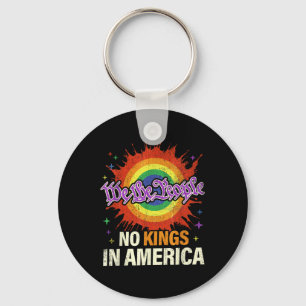 No Kings In America We The People Political Vintag Key Ring