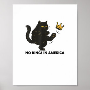 No Kings In America We The People Political Vintag Poster