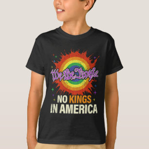 No Kings In America We The People Political Vintag T-Shirt