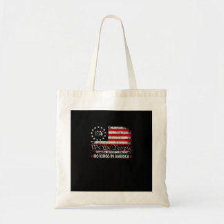 No Kings In America We The People Retro Cool Tote Bag