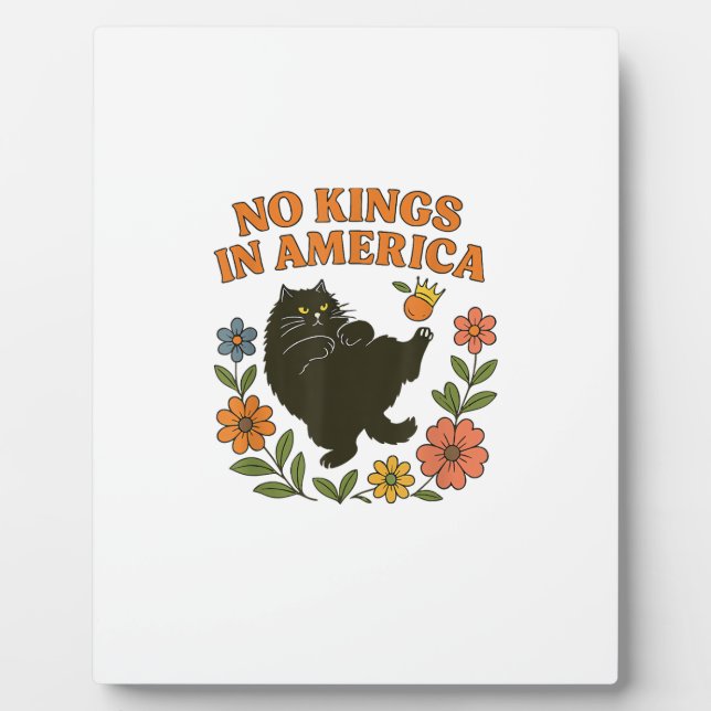 No Kings In America We The People Retro For Girl C Plaque (Front)