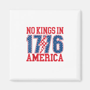 No Kings In America We The People Vintage Magnet
