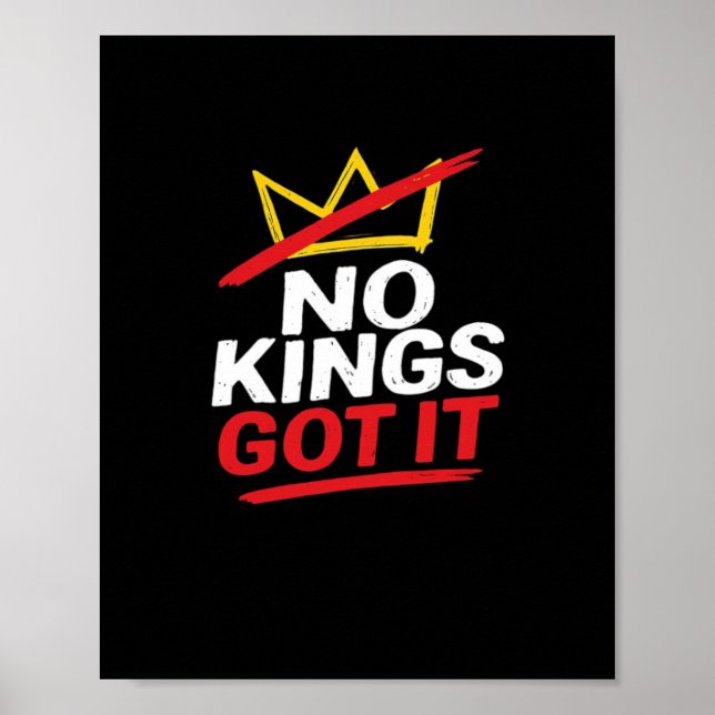 No Kings It Creative Casual Poster (Front)