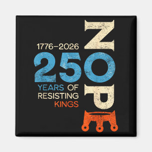 No Kings March 2026 Protest Sign Magnet