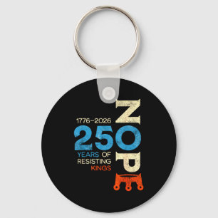No kings march 28 2026 protest sign  key ring
