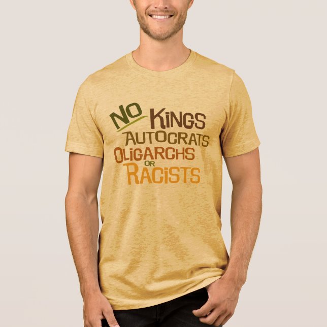 No Kings -- Men's Crew-Neck Tee (Front)