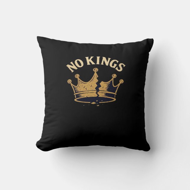 No Kings Minimal Clean Cushion (Front)