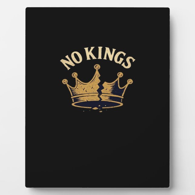 No Kings Minimal Clean Plaque (Front)