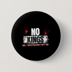 No Kings No Authoritarians Trump March Walk Stand 6 Cm Round Badge