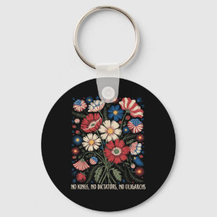 No Kings No Dictators No Oligarchs In America Funn Key Ring