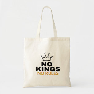 No Kings No Rules Minimal Crown Graphic Design    Tote Bag