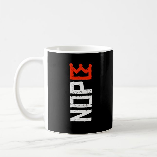 No Kings Nope Protest Sign Horizontal Bold Text Coffee Mug (Left)