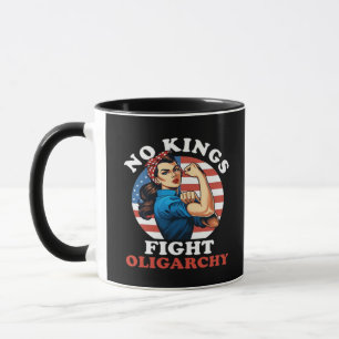No Kings Oligarchy Retro Classic Mug