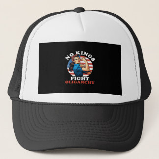 No Kings Oligarchy Retro Classic Trucker Hat