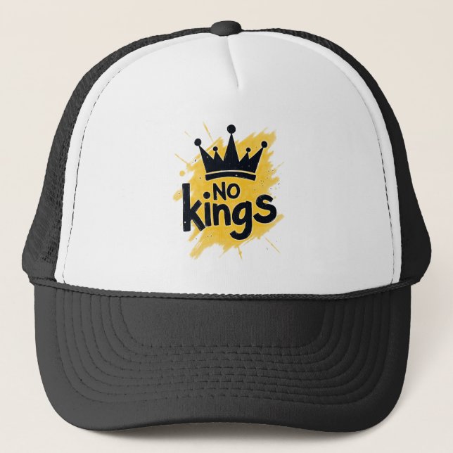 No Kings – Power to the People Design Trucker Hat (Front)