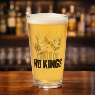 No Kings Protest Glass