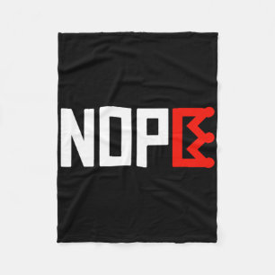 No Kings Protest Sign Horizontal Fleece Blanket