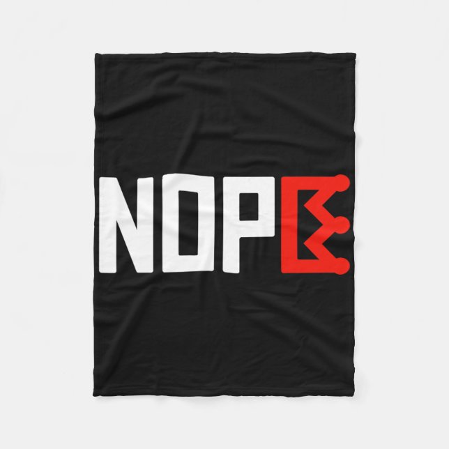 No Kings Protest Sign Horizontal  Fleece Blanket (Front)