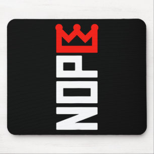 No Kings Protest Sign Vertical  Mouse Pad
