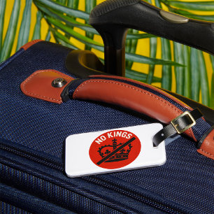 No Kings Protest Symbol Luggage Tag