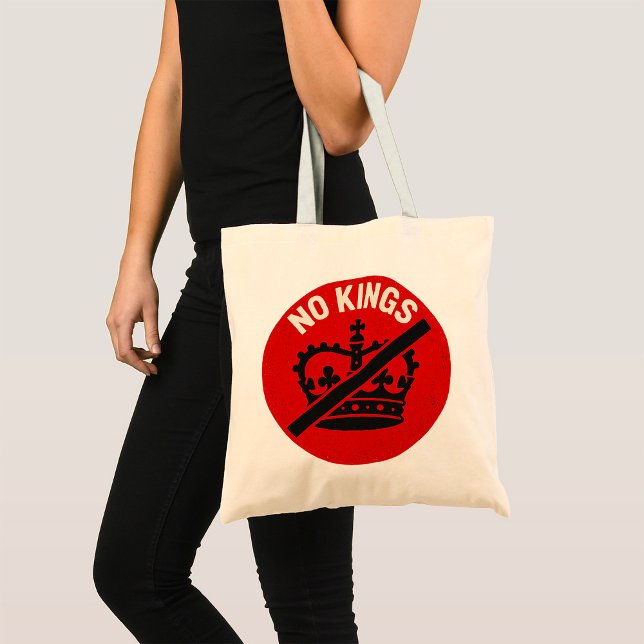 No Kings Protest Symbol Tote Bag (Creator Uploaded)