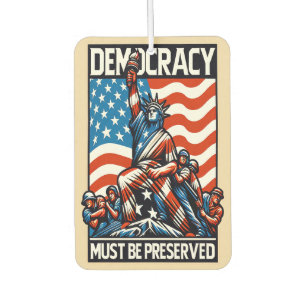 No Kings Save Democracy  Car Air Freshener