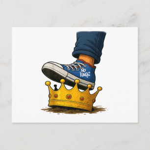 No Kings Shoe On Crown Holiday Postcard