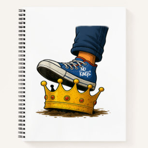 No Kings Shoe On Crown Notebook