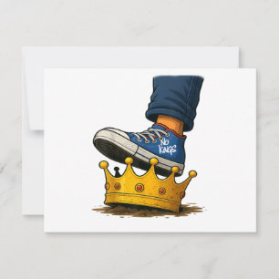 No Kings Shoe On Crown Save The Date