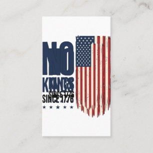 No Kings Since 1776 Patriotic Flag Shirt Design_1 Business Card