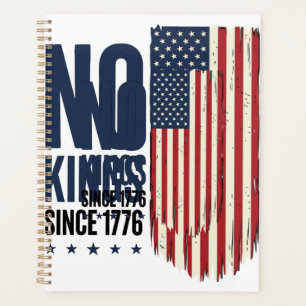 No Kings Since 1776 Patriotic Flag Shirt Design_1 Planner