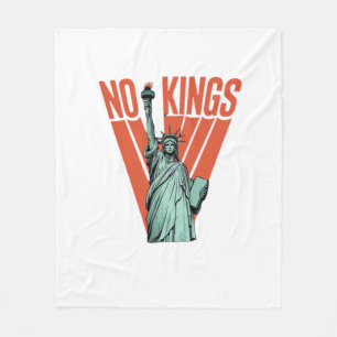 No Kings Statue Of Protest American Classic Fleece Blanket