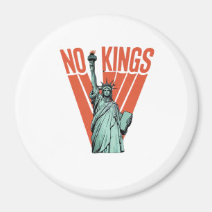No Kings Statue Of Protest American Classic Magnet