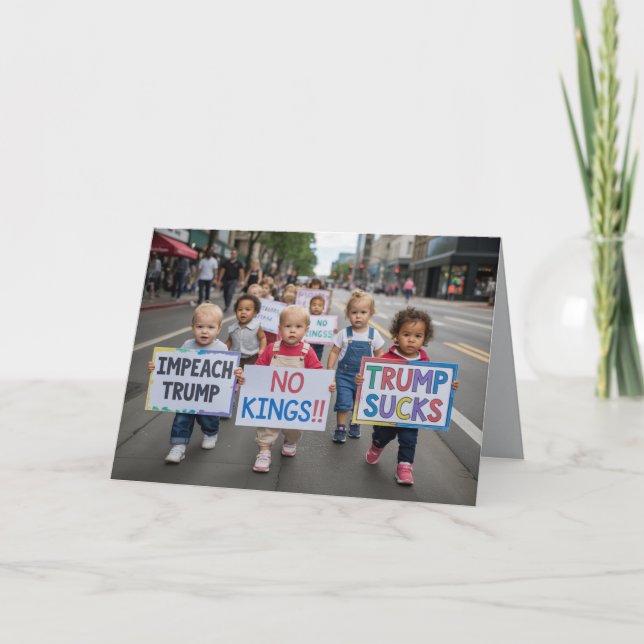 No Kings Toddler Greeting Card (Front)