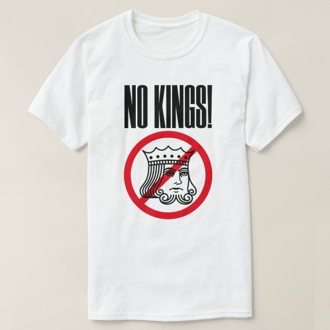 NO KINGS - Trump Protest - T-Shirt (Design Front)