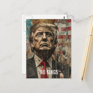 No Kings Trump With Crown Postcard