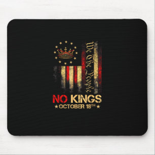 No Kings Vintage America Flag 1776 Mouse Pad