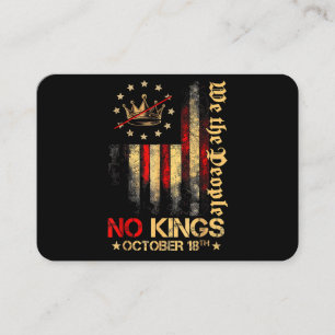 No Kings Vintage America Flag 1776 October 18 Business Card