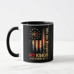 No Kings Vintage America Flag 1776 October 18 Mug