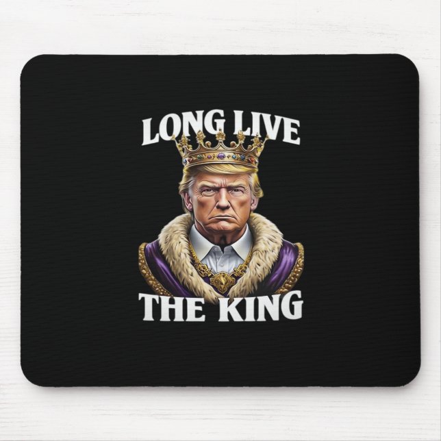No Kings Vintage Long The King  Mouse Pad (Front)