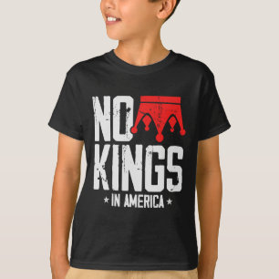 No Kings Vintage Patriotic Freedom Liberty Usa Lib T-Shirt