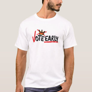 No Kings Vote Early Men's Light-coloured T-shirt