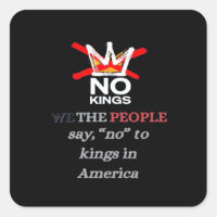 No Kings We the People Freedom Classic Style